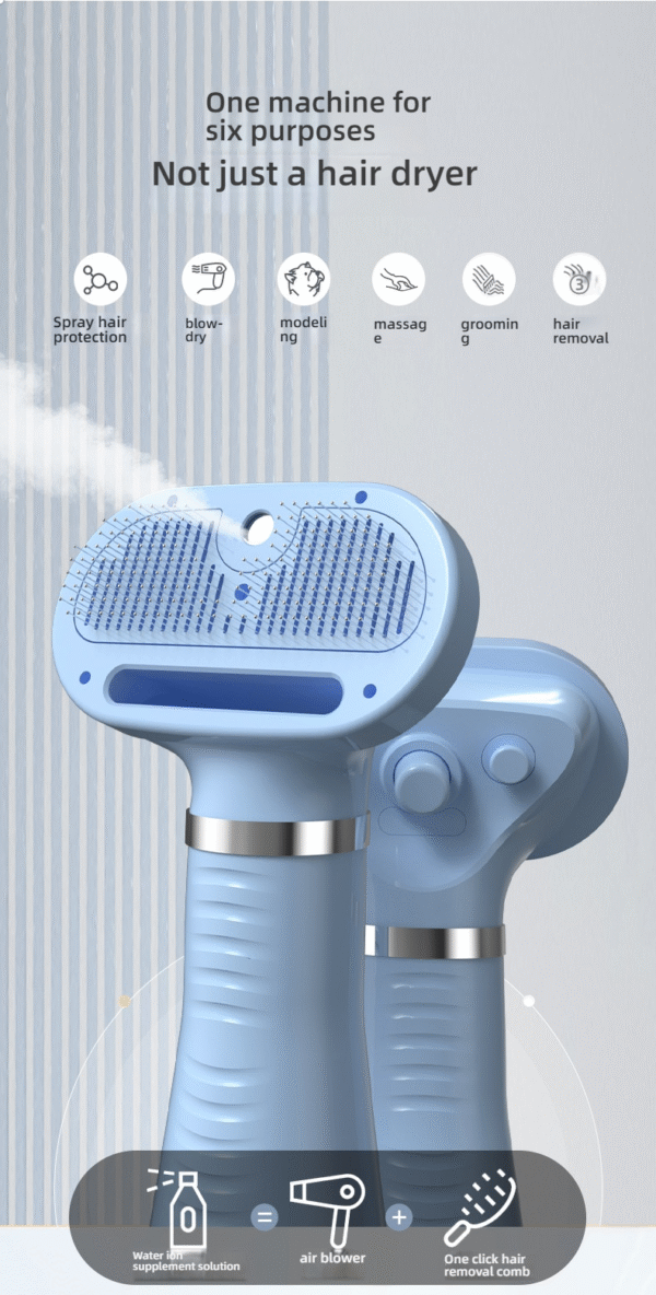 O1CN01Hwt8Wr2H0orUBSUdD_!!2219000879089-0-cib Professional 3-in-1 Electric Dog Grooming Brush | Deshedding Tool with Cooling Mist & Adjustable Airflow for Hassle-Free Coat Care & Detangling
