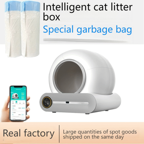 O1CN01Jq8nTl2LH5JC1kHic_!!2217577869666-0-cib.jpg_ LitterMaster Pro Smart Cat Litter Box | Fully Automatic Deodorizing Electric Cat Toilet | Silent and Splash-proof Design