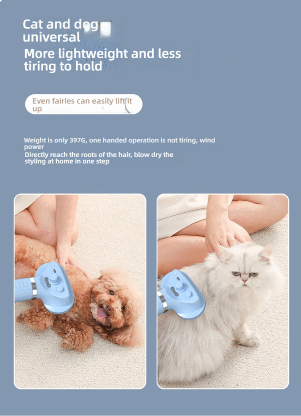 O1CN01h3Ez5Q2H0orUBScyu_!!2219000879089-0-cib Professional 3-in-1 Electric Dog Grooming Brush | Deshedding Tool with Cooling Mist & Adjustable Airflow for Hassle-Free Coat Care & Detangling