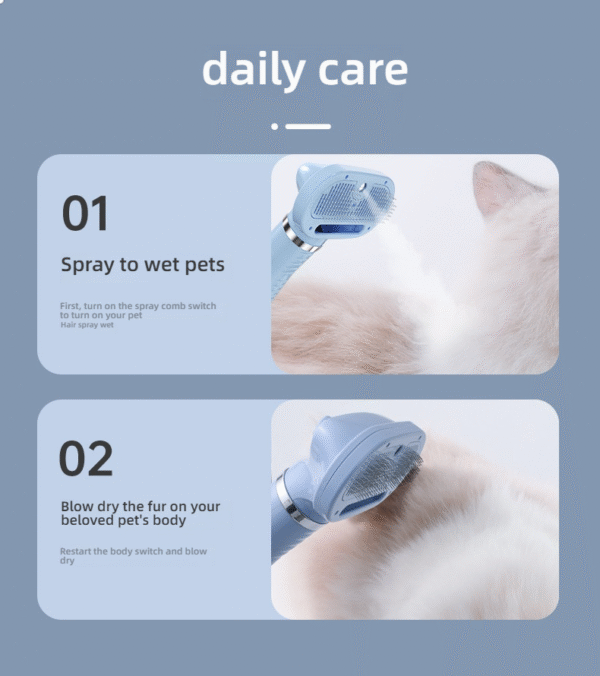 O1CN01qiaOhV2H0orTySWvE_!!2219000879089-0-cib Professional 3-in-1 Electric Dog Grooming Brush | Deshedding Tool with Cooling Mist & Adjustable Airflow for Hassle-Free Coat Care & Detangling