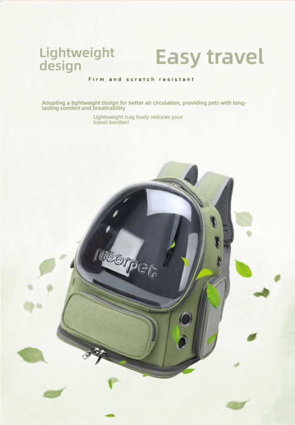 Portable Breathable Pet Cabin Double Shoulder Cat Backpack