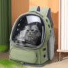 Portable Breathable Pet Cabin Double Shoulder Cat Backpack