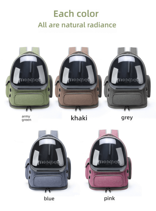 Portable Breathable Pet Cabin Double Shoulder Cat Backpack