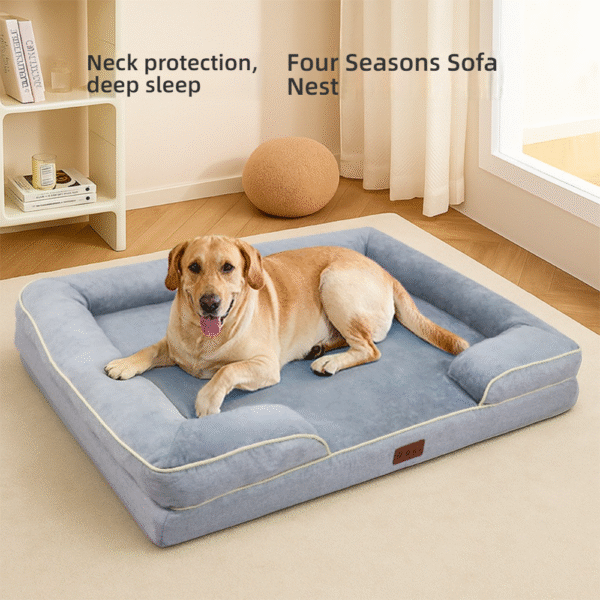 Memory Foam Sofa for Medium & Large Dogs, Removable & Easy-Clean Cover