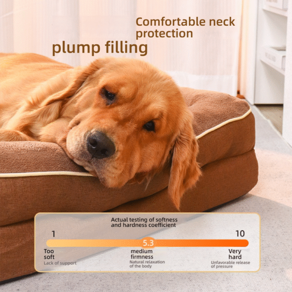 Memory Foam Sofa for Medium & Large Dogs, Removable & Easy-Clean Cover